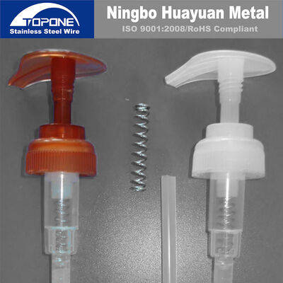 0.6mm 0.8mm Stainless Steel Spring Wire For Sprayer Lotion Pump Soap Coated Spring Wire