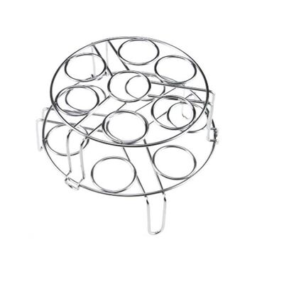 Kitchen Stainless Steel Egg Steamer Rack For Cooker Pot 304 Grade Eco - Friendly