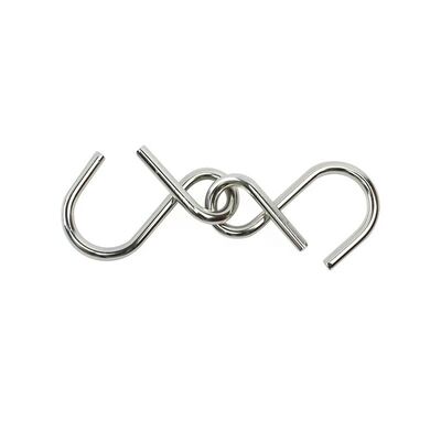 Wholesale Puzzle Rings Solution Metal spring Brain Teasers Link Unlock wire forming