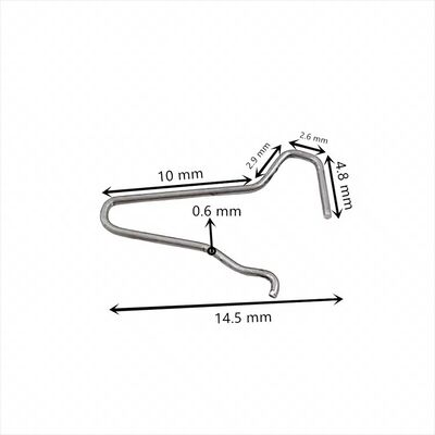 High Quality Custom Special Shape Wire Forming Bending Springs Pin Clip Spliter