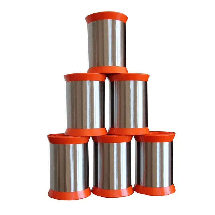 304 316 Stainless Steel Wire Spool 0.025mm-0.05mm 1 Micron 5 Micron For Spinning Yarn